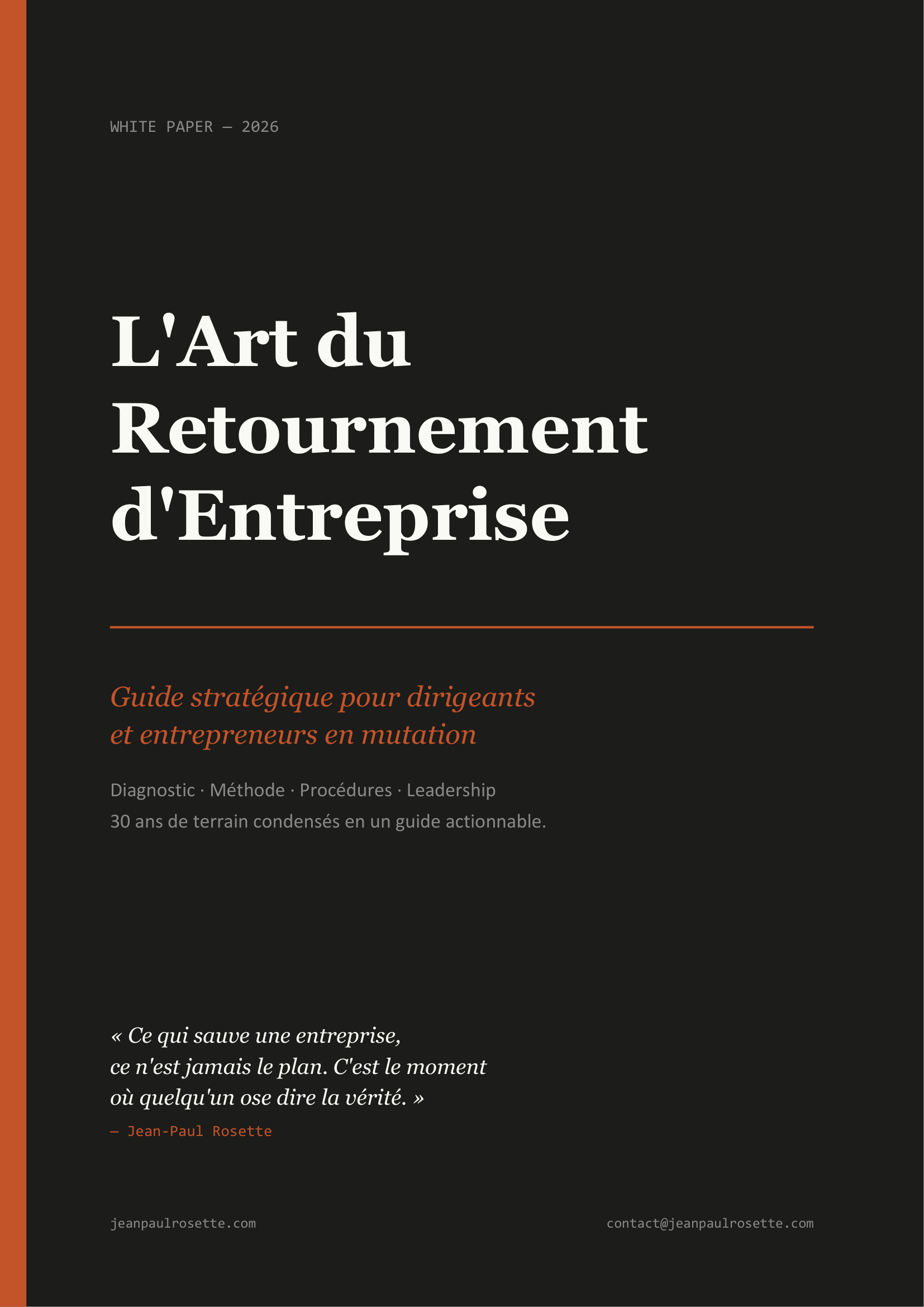 L'Art du Retournement d'Entreprise — Jean-Paul Rosette