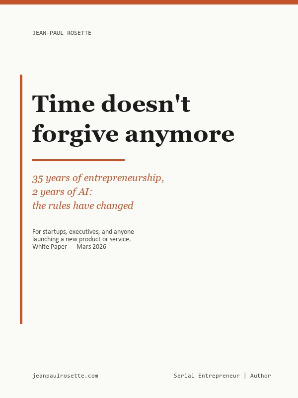 Time doesn't forgive anymore — Jean-Paul Rosette